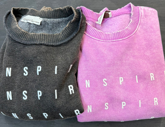 Acid Wash Sweatshirt with pockets