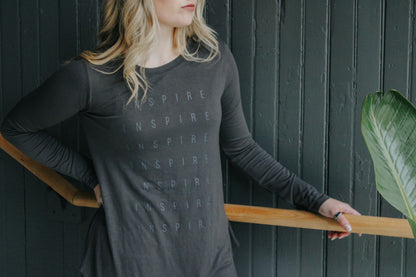 INSPIRE Gray Long Sleeve Shirt