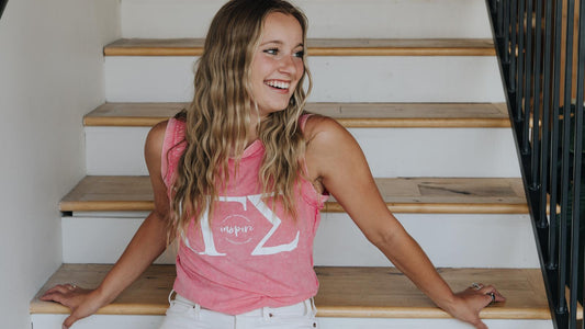 Distressed Pink IGS Tank Top